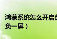鴻蒙系統(tǒng)怎么開啟負一屏（鴻蒙系統(tǒng)怎么開啟負一屏）
