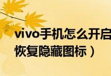 vivo手機怎么開啟隱藏圖標（vivo手機怎么恢復隱藏圖標）