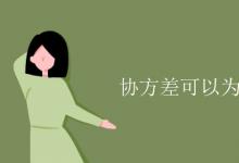 教育資訊：協(xié)方差可以為負嗎