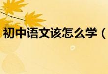初中語文該怎么學（初中生該如何學習語文）
