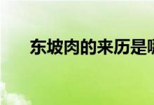 東坡肉的來(lái)歷是哪里(東坡肉的來(lái)歷)