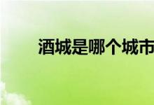 酒城是哪個(gè)城市（酒城是哪個(gè)城市）