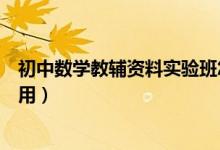 初中數(shù)學(xué)教輔資料實驗班怎么樣（初中數(shù)學(xué)教輔資料哪個好用）