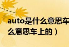 auto是什么意思車(chē)上的大燈開(kāi)關(guān)(auto是什么意思車(chē)上的)