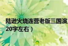 陸遜火燒連營(yíng)老版三國(guó)演義多少集(陸遜火燒連營(yíng)主要內(nèi)容20字左右)