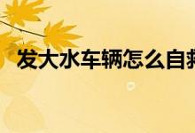 發(fā)大水車輛怎么自救(發(fā)大水時(shí)怎么自救)