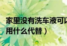 家里沒有洗車液可以用什么代替（沒有洗車液用什么代替）