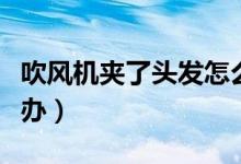 吹風(fēng)機(jī)夾了頭發(fā)怎么辦(吹風(fēng)機(jī)夾住頭發(fā)怎么辦)