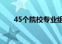 45個院校專業(yè)組平行志愿時什么意思