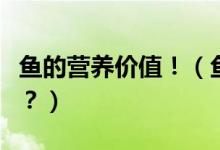 魚的營養(yǎng)價值?。~肉的營養(yǎng)價值到底有多大？）