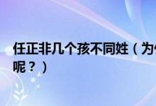 任正非幾個(gè)孩不同姓（為什么任正非三個(gè)孩子姓氏各不相同呢？）
