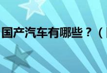 國(guó)產(chǎn)汽車(chē)有哪些？（國(guó)產(chǎn)汽車(chē)品牌有哪些 ？）