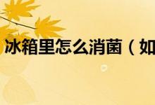 冰箱里怎么消菌（如何簡單消除冰箱的細菌）