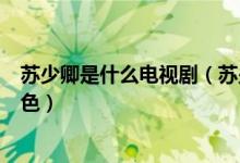 蘇少卿是什么電視?。ㄌK少卿是電視劇黎明前的抉擇里的角色）