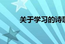 關(guān)于學(xué)習(xí)的詩歌（分別出自哪里）