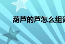 葫蘆的蘆怎么組詞（漢字蘆怎么組詞）