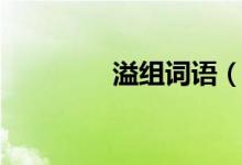溢組詞語(漢字溢組詞語)
