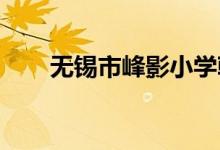 無錫市峰影小學朝霞校區(qū)的地址在哪