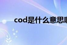 cod是什么意思?。╟od是什么意思）