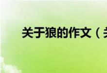 關(guān)于狼的作文（關(guān)于狼的作文500字）