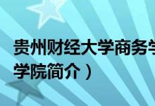 貴州財(cái)經(jīng)大學(xué)商務(wù)學(xué)院怎么樣（財(cái)經(jīng)大學(xué)商務(wù)學(xué)院簡(jiǎn)介）