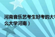 河南音樂(lè)藝考生好考的大學(xué)（2022藝考音樂(lè)生400分能上什么大學(xué)河南）