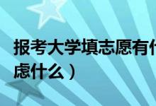 報(bào)考大學(xué)填志愿有什么技巧嗎（填報(bào)志愿要考慮什么）