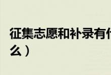 征集志愿和補(bǔ)錄有什么區(qū)別（補(bǔ)錄的流程是什么）
