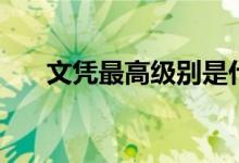 文憑最高級(jí)別是什么（哪個(gè)含金量高）