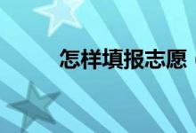 怎樣填報志愿（填報志愿的方法）