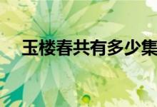 玉樓春共有多少集（玉樓春電視劇簡介）