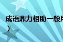 成語鼎力相助一般用于（成語鼎力相助的意思）