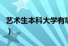 藝術(shù)生本科大學(xué)有哪些學(xué)校（哪個(gè)大學(xué)比較好）