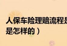 人保車險理賠流程是什么（人保車險理賠流程是怎樣的）