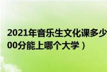 2021年音樂生文化課多少分上本科（2022音樂藝考文化課300分能上哪個大學(xué)）