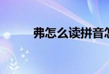 弗怎么讀拼音怎么寫(xiě)（弗怎么讀）