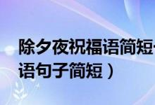 除夕夜祝福語(yǔ)簡(jiǎn)短一句話（2021除夕夜祝福語(yǔ)句子簡(jiǎn)短）