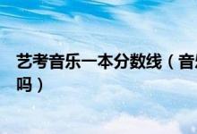 藝考音樂一本分?jǐn)?shù)線（音樂藝術(shù)生多少分能上一本分?jǐn)?shù)線高嗎）