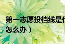 第一志愿投檔線是什么意思（分?jǐn)?shù)不夠投檔線怎么辦）