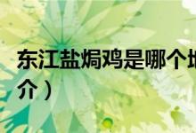 東江鹽焗雞是哪個地方的菜（東江鹽焗雞的簡介）