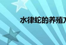 水律蛇的養(yǎng)殖方法（水律蛇簡(jiǎn)介）