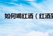 如何喝紅酒（紅酒到底怎么喝才算正確？）
