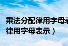 乘法分配律用字母表示括號(hào)怎么讀（乘法分配律用字母表示）