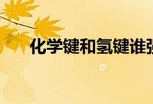 化學(xué)鍵和氫鍵誰強（氫鍵是化學(xué)鍵嗎）