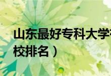 山東最好?？拼髮W(xué)有哪些（2022山東?？茖W(xué)校排名）