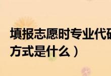 填報(bào)志愿時(shí)專業(yè)代碼如何填寫（專業(yè)代碼查詢方式是什么）