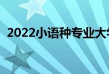 2022小語種專業(yè)大學(xué)排名（哪個大學(xué)最好）