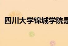 四川大學錦城學院是幾本（2022開設(shè)專業(yè)）