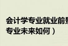 會計學專業(yè)就業(yè)前景和就業(yè)方向如何（會計學專業(yè)未來如何）