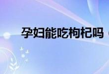 孕婦能吃枸杞嗎（孕婦能不能吃枸杞）